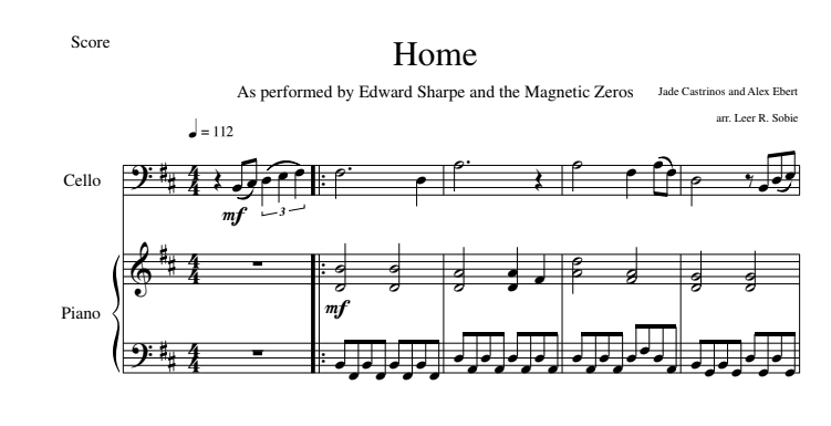 Home - Cello and Piano